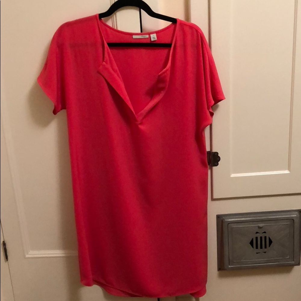 Pink shift dress